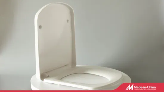 Sedile WC quadrato, sedile WC in plastica UF per WC standard con rallentatore